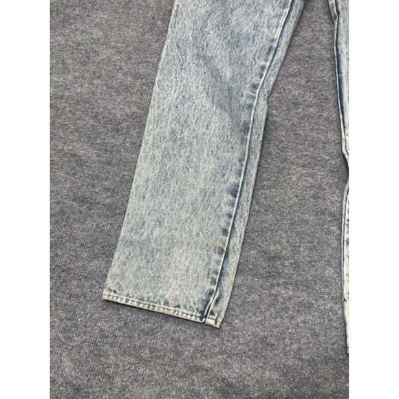 Vintage Jordache Acid Wash Jeans Women 32 High Rise Straight Leg Blue Denim 80s - Picture 8 of 12